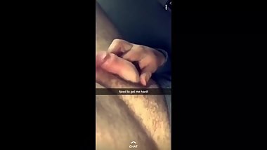 English lad from Devon wanks his small dick on snapchat