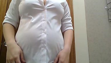 Olivia Patterson - Belly Inflation - I want to pop the buttons