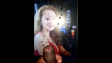 Huge Cum Tribute over British Girl