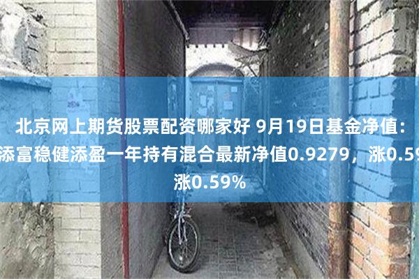 北京网上期货股票配资哪家好 9月19日基金净值：汇添富稳健添盈一年持有混合最新净值0.9279，涨0.59%