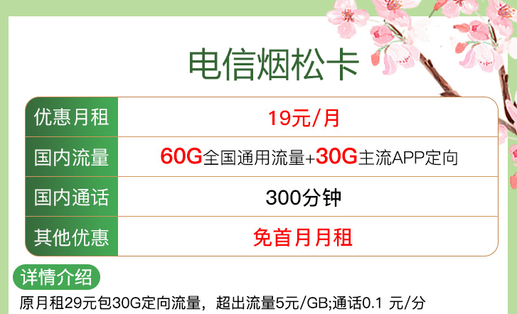 ​线上申请的流量卡注销方便吗？【电信烟松卡、安优卡】仅需19元流量+语音首月免租电话卡