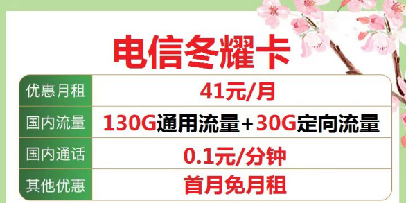 公认超好用的电信流量卡套餐|电信冬耀卡160G大流量套餐|长期爆款流量王卡9元110G+亲情号