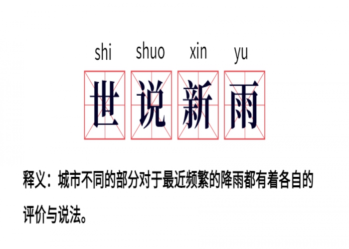 世說新“雨”｜ 春雨綿綿，聽聽你的城市在說啥？