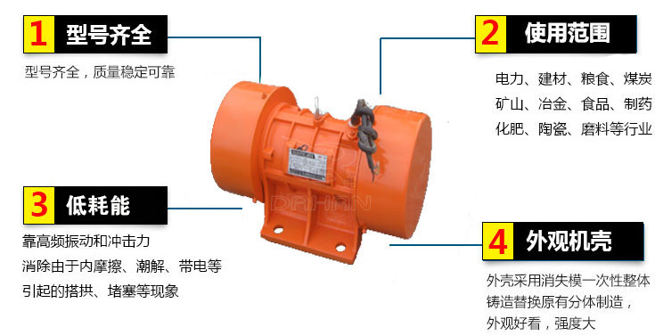 yzu振动电机结构特点