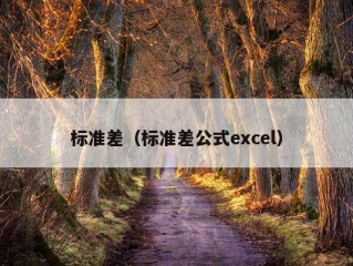 标准差（标准差公式excel）