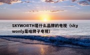 SKYWORTH是什么品牌的电视（skywonly是啥牌子电视）