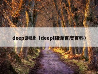 deepl翻译（deepl翻译百度百科）