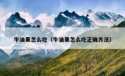 牛油果怎么吃（牛油果怎么吃正确方法）