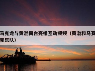 马克龙与黄渤同台亮相互动频频（黄渤和马赛克乐队）