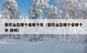 普陀山在哪个省哪个市（普陀山在哪个省哪个市 视频）