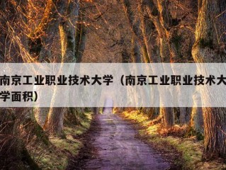 南京工业职业技术大学（南京工业职业技术大学面积）