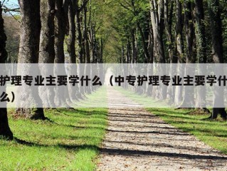 护理专业主要学什么（中专护理专业主要学什么）