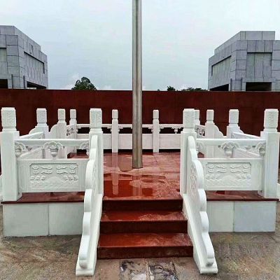 学校大理石雕升旗台