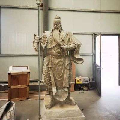 寺庙大型铜雕武财神雕塑摆件