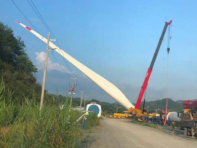 風力發電廠吊裝案例