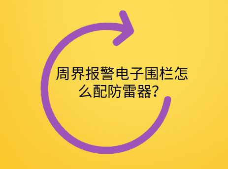 周界報警電子圍欄怎么配防雷器？