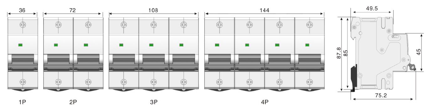 一級SPD浪涌專用后備保護器開關15kA 25KA 50kA ZVSCB-T1