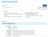 Using Whois - American Registry for Internet Numbers