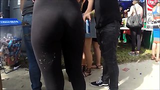 Street voyeur finds a lovely blonde teen with a perfect ass