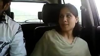 Indian couple in car gets naughty