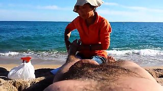 Sexy Asian lady delivers a fabulous massage on the beach