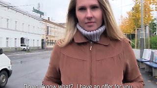 Euro girlnextdoor creampied in public