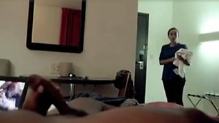 Desi boy masterbation front of lady hotel maid