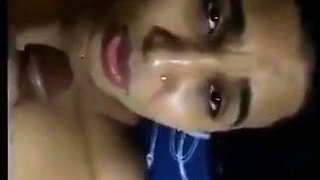 Desi girl giving blowjob