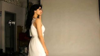 Shanaya Desi College Girl Stripping Doing Indian Photoshoot