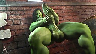 Amazonium3d - She Hulk Smash