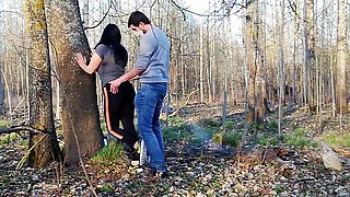 Brother fucked stepsister in a barbecue forest in coronavirus epidemic 2020