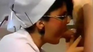 horny nurse milking semen