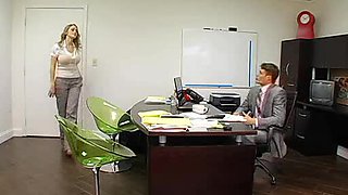 Amazing Big Tits MILF In Office