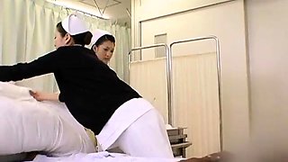 Insatiable Japanese nurses taking advantage of meat sticks