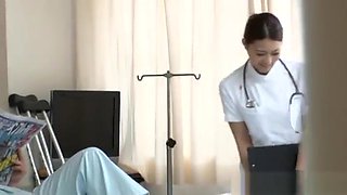 Wild Nurse moans as she is nailed hard