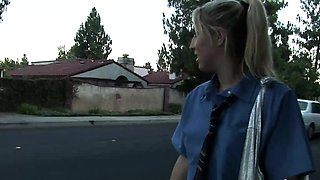 Slutty School Girl Fucks Her First Black Man After Class