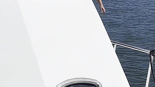 Monika Fox Fucks Herself with a Big Dildo on a Yacht