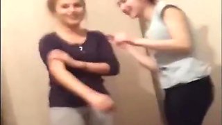 Two Cute Turkish Girls Dancing