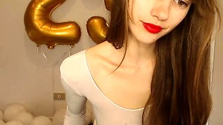 Prettiest 19yo Teen with Pierced Nipples on Webcam