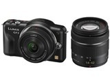 PANASONIC LUMIX DMC-GF3W-K ダブルレンズキット 1210万画素 デジタル一眼レフカメラ