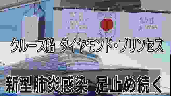 新型肺炎感染 足止め続く　クルーズ船「ダイヤモンド・プリンセス」