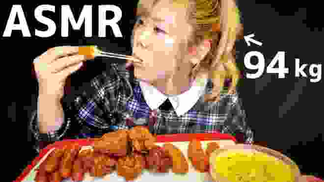 【初ASMR】フライドチキン&チーズスティック&チューロス（コストコ業務スーパー）DeepFriedChicken.CheeseSticks.Churro【eatingsound】