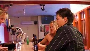 British Bar Maid Gets Licked N Nailed