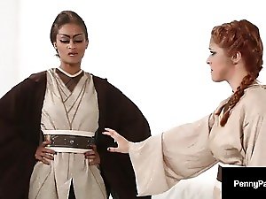 Juicy Jedis Penny Pax & Skin Diamond Play Mind Tricks & Cum!