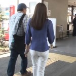 ケツの形が生々しい竹内優美アナの白ピタパンとミニスカ美脚のエロキャプ画像ｗｗ