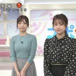 【画像】日本テレビ「Oha!4 NEWS LIVE」でフリーアナウンサー・内田敦子さんのニットおっぱいがエロ∃😍😍😍😍😍😍