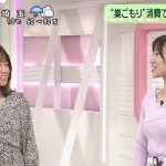 【画像】日本テレビ「Oha!4 NEWS LIVE」でフリーアナウンサー・内田敦子さんのピンクニットおっぱい😍😍😍😍😍😍