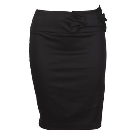 Bardot half bow skirt