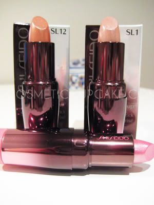 Shiseido shimmering lipsticks