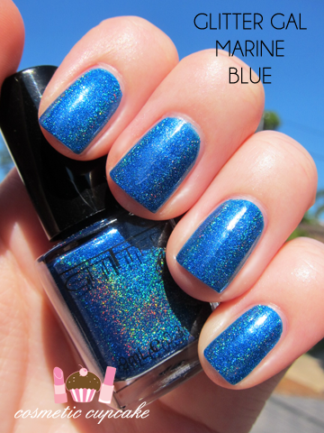 Glitter Gal 3D holographic Marine Blue